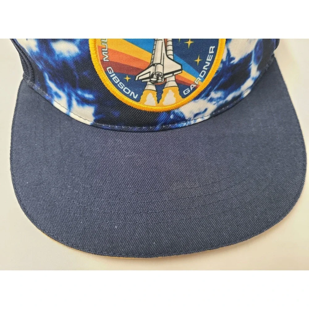 Youth NASA STS-27 Space Shuttle‎ Mesh Trucker Snapback Hat Cap Boys Girls Blue